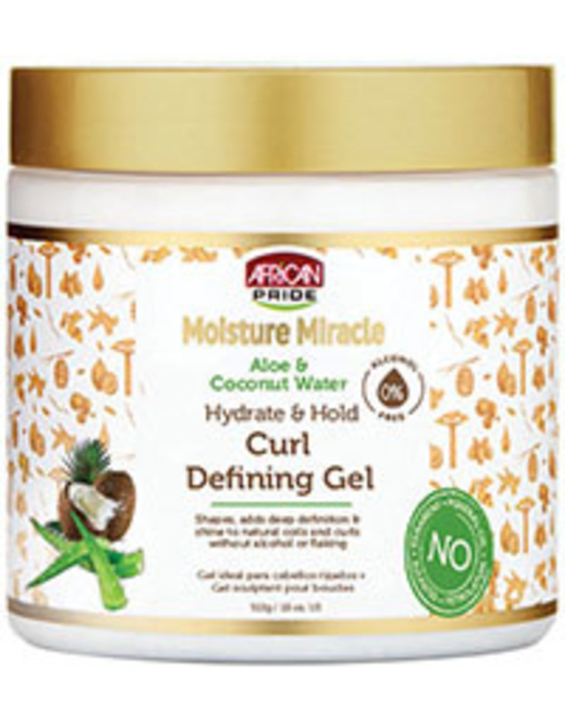 African Pride African Pride Moisture Miracle Aloe & Coconut Water Hydrate & Hold Curl Defining Gel 18oz