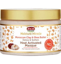 African Pride African Pride Moisture Miracle Moroccan Clay & Shea Butter Heat Activated Masque 12oz