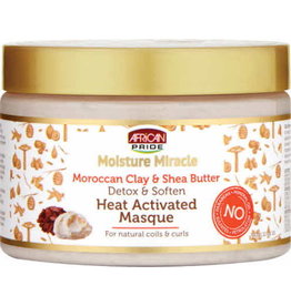 African Pride African Pride Moisture Miracle Moroccan Clay & Shea Butter Heat Activated Masque 12oz