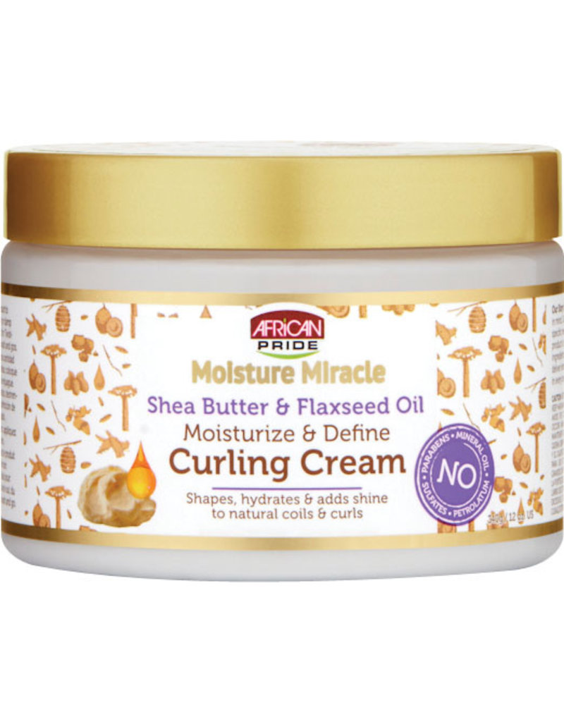 African Pride African Pride Moisture Miracle Shea Butter & Flaxseed Oil Curling Cream 12oz