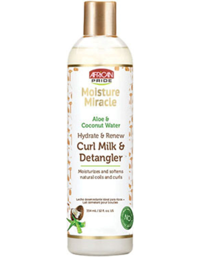 African Pride African Pride Moisture Miracle Hydrate & Renew Curl Milk & Detangler 12 oz