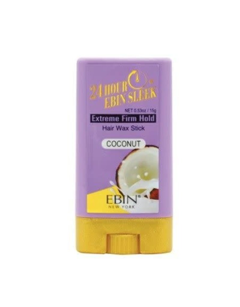 EBIN 24 Hour Hair Wax Stick Extreme Firm Hold - Coconut 0.53oz