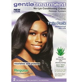 Gentle Treatment No-Lye Conditioning Creme Relaxer Kit Twin Pack Regular