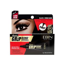 EBIN Ebin Grip Bond Latex Eyelash Adhesive Black/Dries Dark, Tube 0.25oz