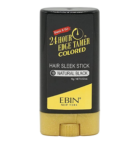 EBIN 24 Hour Colored Hair Wax Stick Extreme Firm Hold - Natural Black 0.53oz