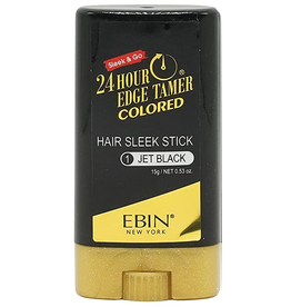 EBIN 24 Hour Colored Hair Wax Stick Extreme Firm Hold - Jet Black 0.53oz