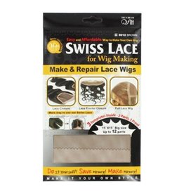 Qfitt Make & Repair Lace Wigs Swiss Lace For Wig Making #5012 - Brown