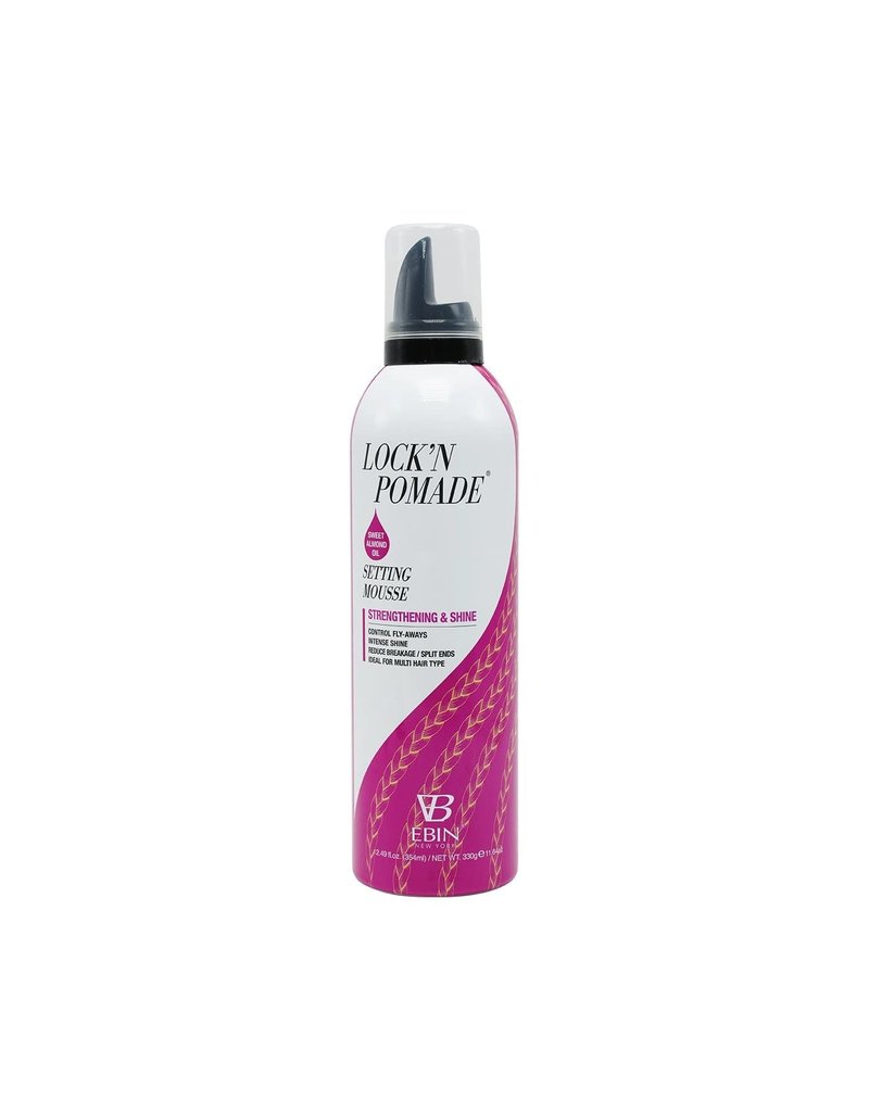 EBIN LOCK'N POMADE Setting Mousse Moisturizing & Shine 12.49oz-Sweet Almond Oil