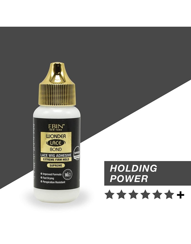 EBIN Wonder Lace Bond Wig Adhesive, Latex Free and Waterproof - 1.18oz (Supreme 1.18oz)