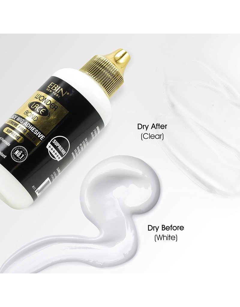 EBIN Wonder Lace Bond Wig Adhesive, Latex Free and Waterproof - 1.18oz (Supreme 1.18oz)