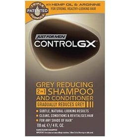 Just For Men Control Gx 4oz Shampoo 2-N-1 Grey Reduce Box