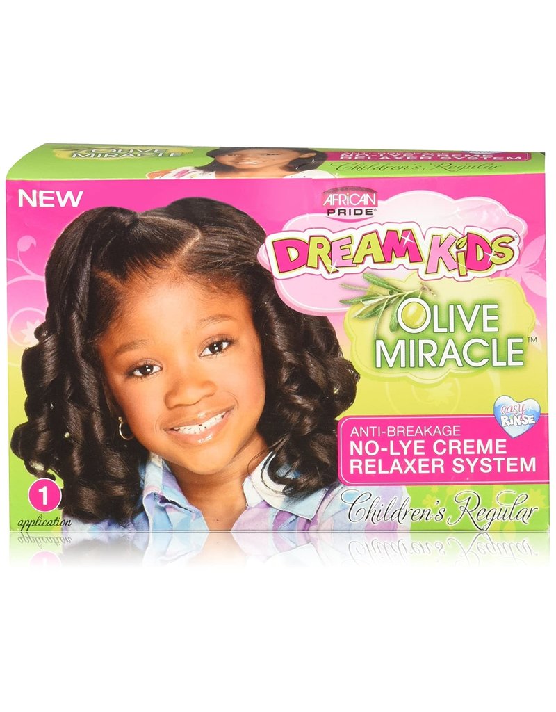 African Pride African Pride Dream Kids Olive Miracle Relaxer Regular - 1 Kit