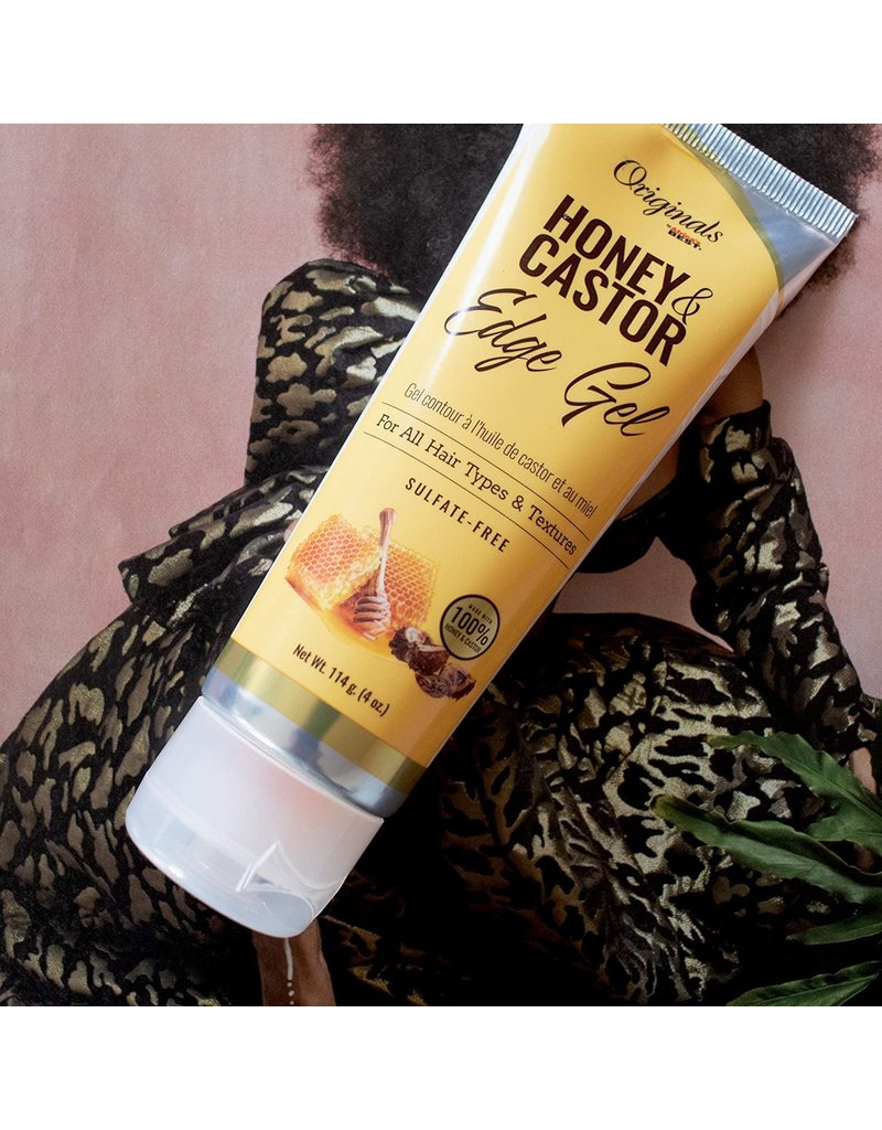African Best Africa's Best Originals Honey and Castor Edge Hair Gel  4oz