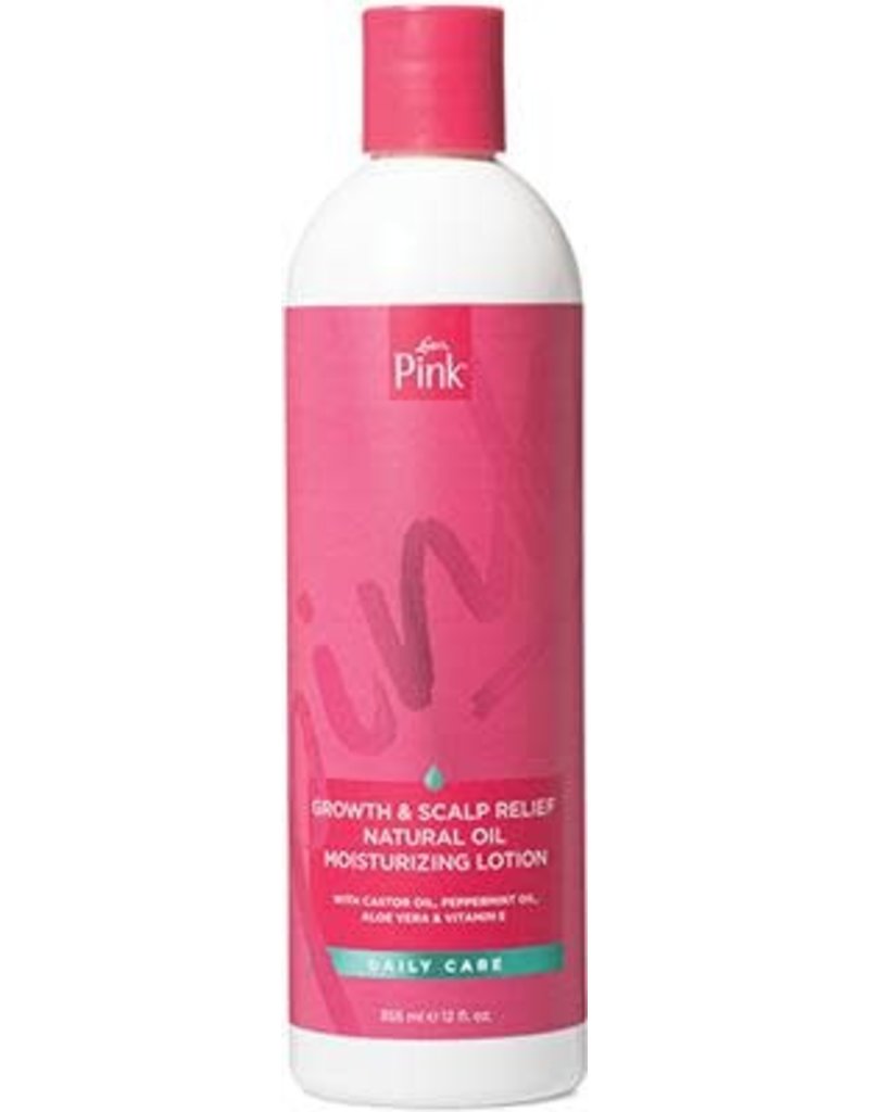 Pink Luster's Pink Growth & Scalp Relief Natural Oil Moisturizing Lotion 12oz
