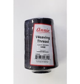 Annie Weaving Thread Black Brown 1200MM #4849