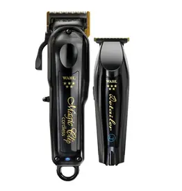 Wahl Wahl 5 Star Cordless Barber Combo Magic Clip Clipper & Detailer Trimmer Black