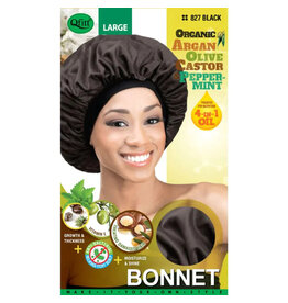 Qfitt Qfitt Organic Large 827 Black Bonnet