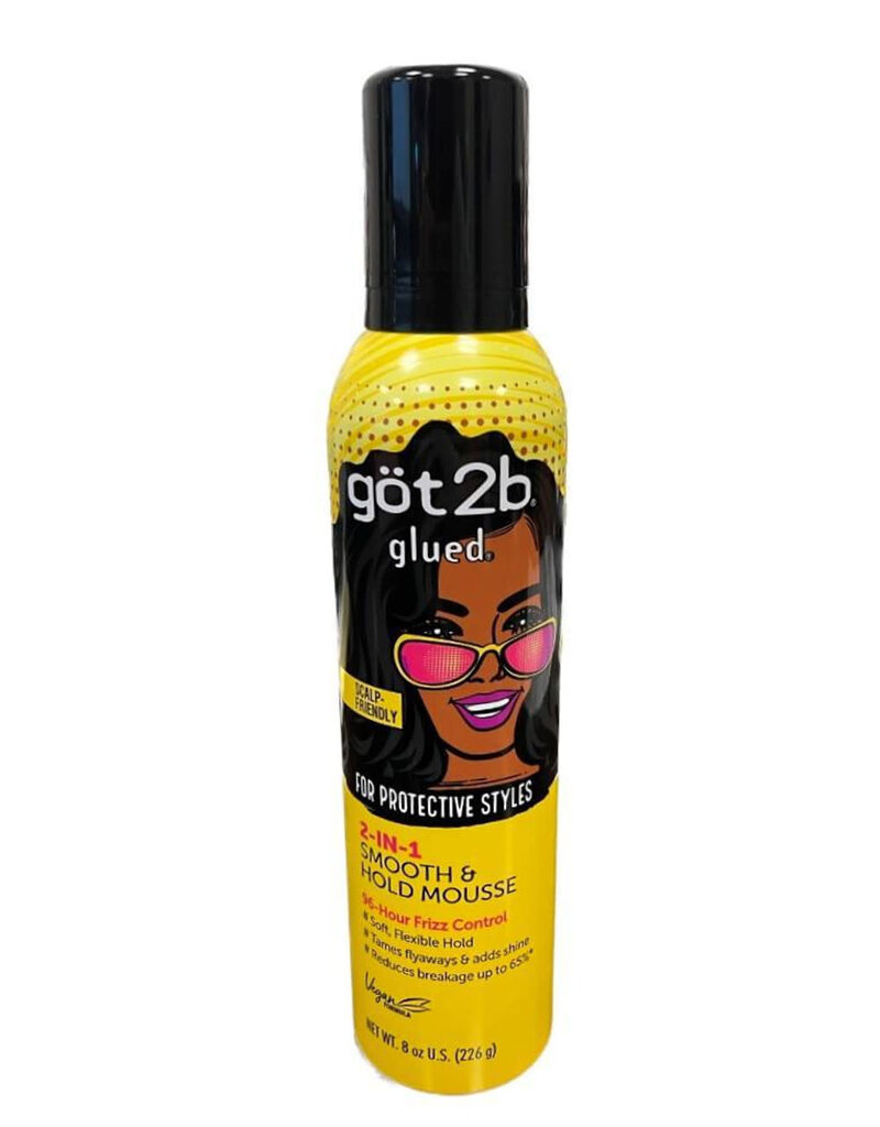 Got2b Glued 2 in 1 Smooth & Hold Mousse 8oz