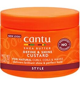 Cantu Cantu Shea Butter for Natural Hair Define & Shine Custard, 12oz