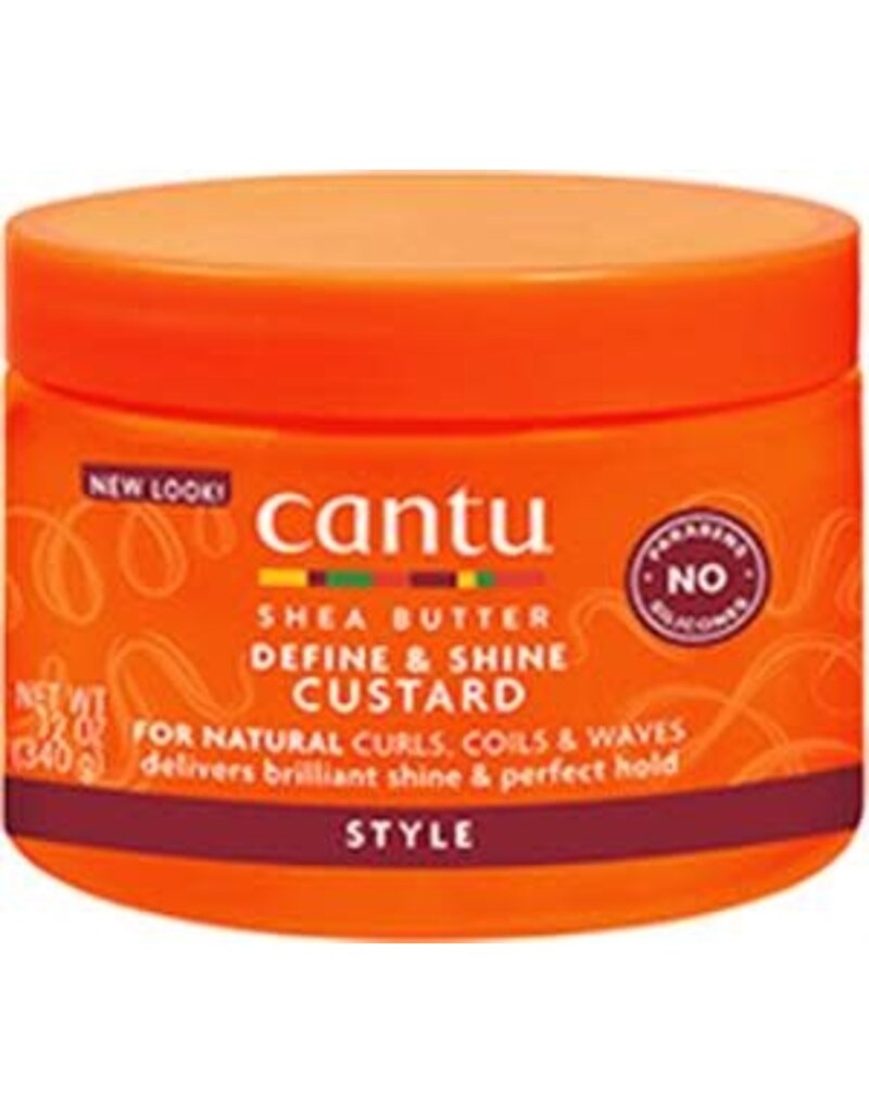 Cantu Cantu Shea Butter for Natural Hair Define & Shine Custard, 12oz