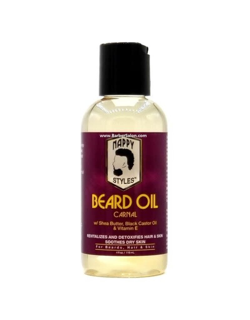 Nappy Nappy Styles Beard & Hair Oil - Carnal 4 oz