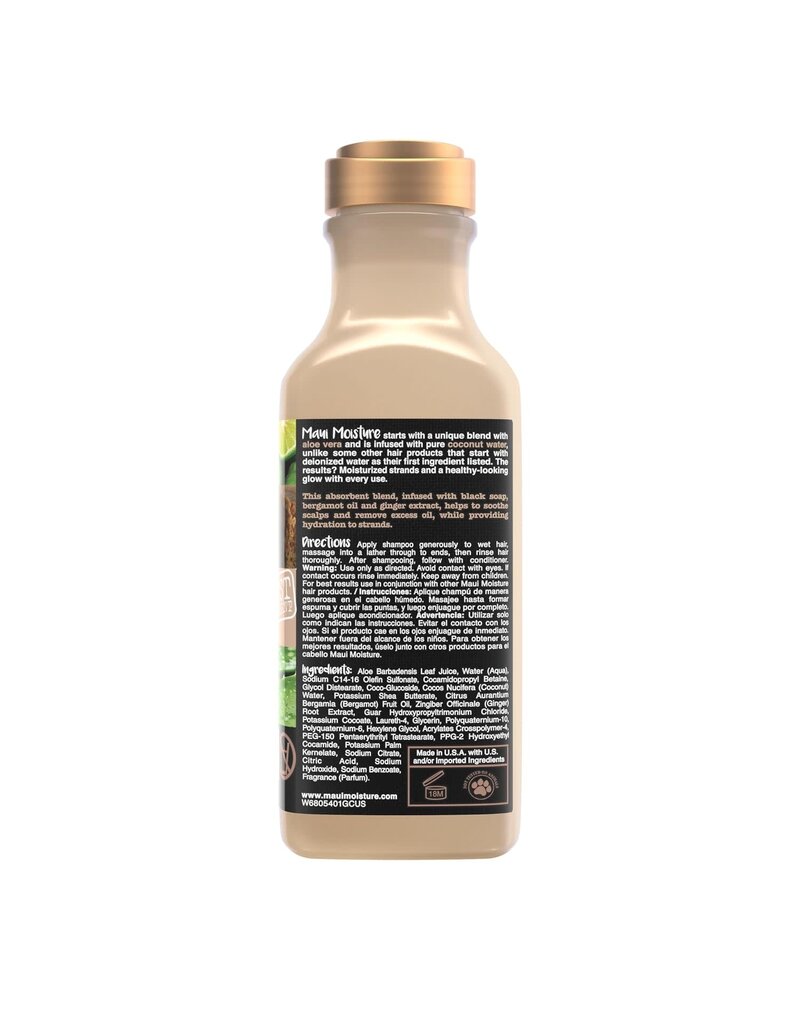 Maui Maui Black Soap Shampoo, 13 fl oz