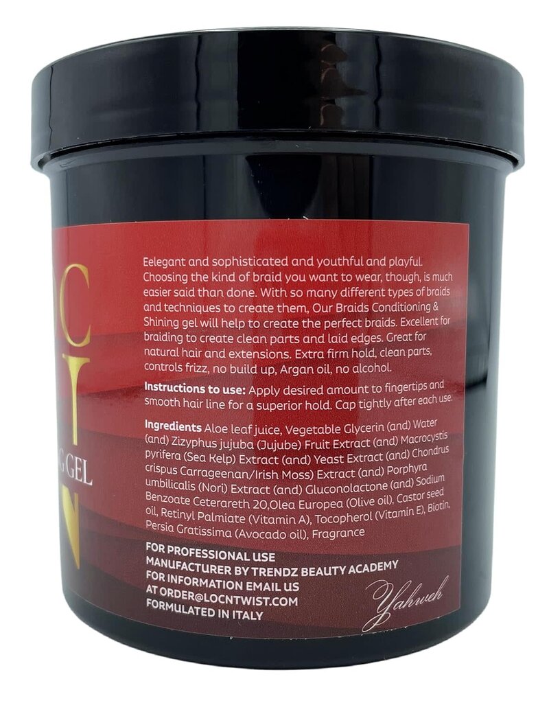 Loc N LOC N Professional Braiding Gel - Extra Hold - 16oz