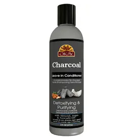 OKAY CHARCOAL DETOXIFYING and PURIFYING LEAVE-IN-CONDITIONER 8oz