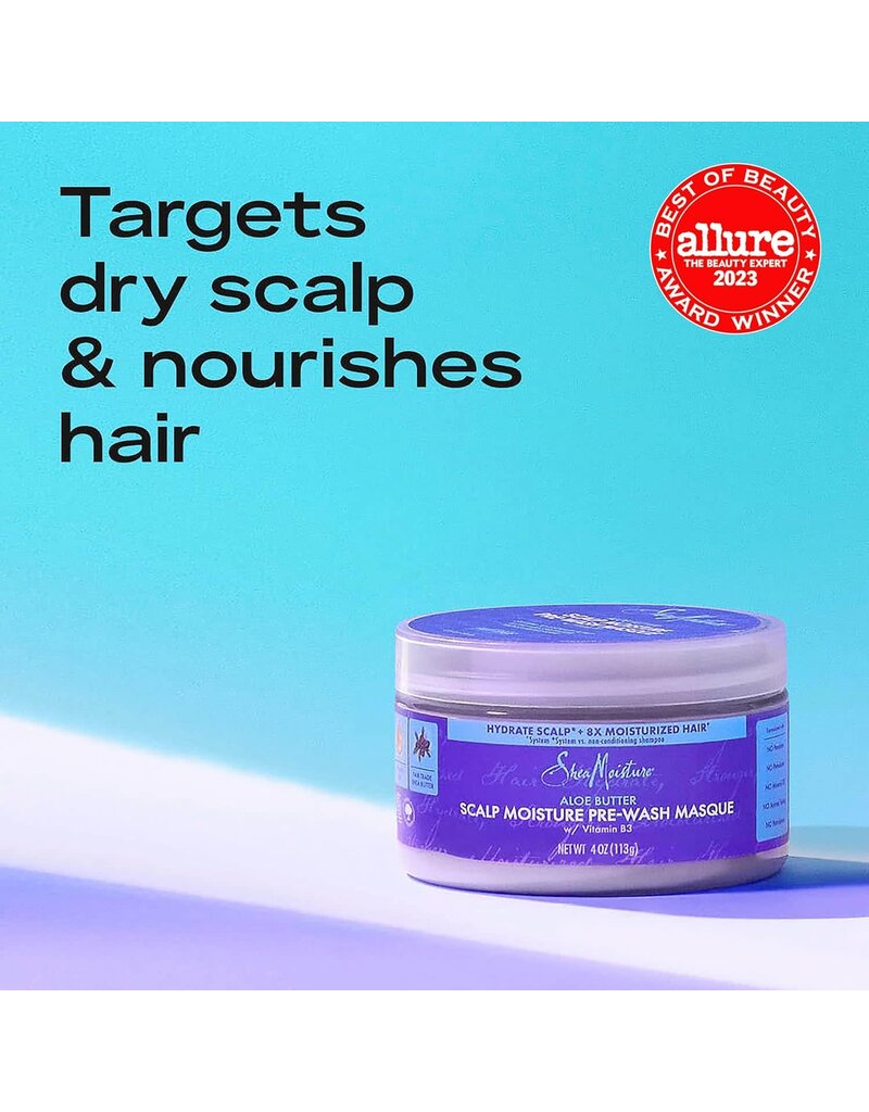 Shea Moisture Scalp Moisture Aloe Butter & Vitamin B3 Pre-Wash Hair Masque 4oz