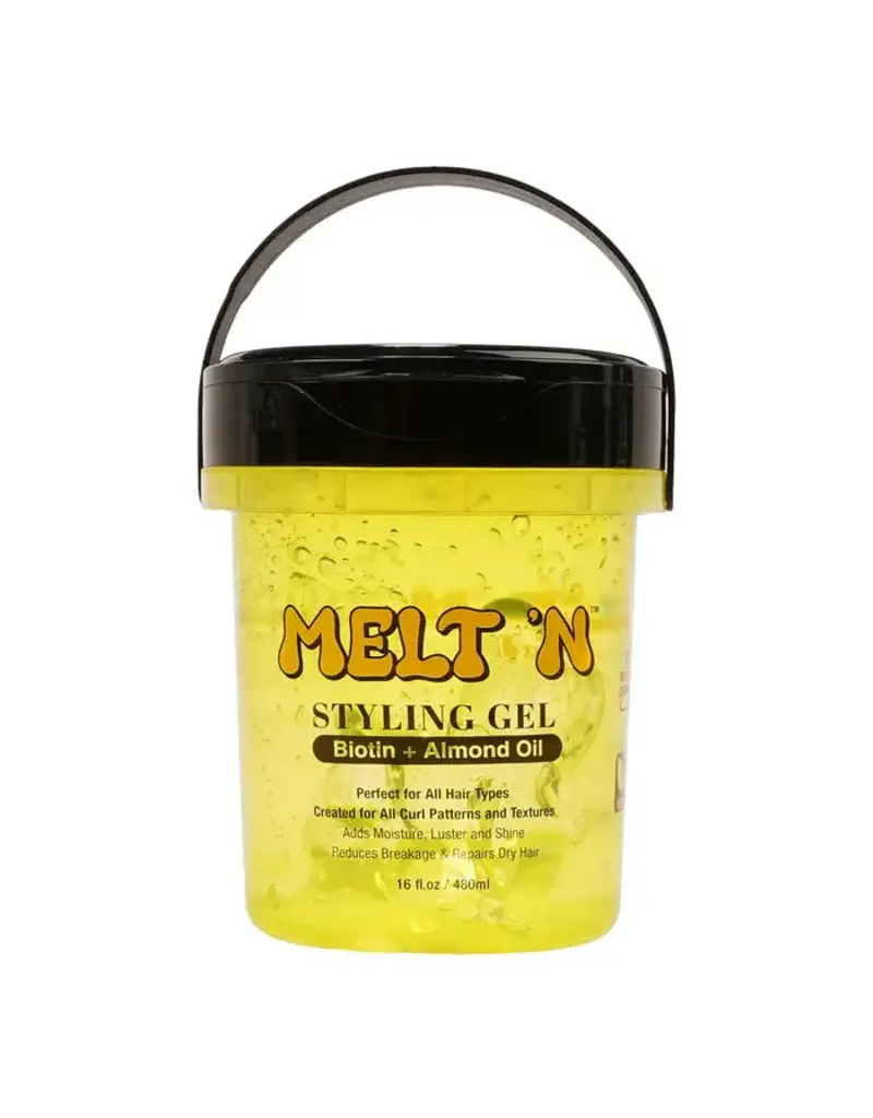 EBIN MELT'N Styling Gel Yellow [Biotin + Almond Oil] 16oz