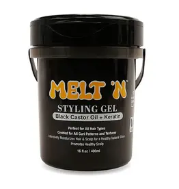 EBIN EBIN MELT'N Styling Gel Black [Black Castor Oil + Keratin] 16oz
