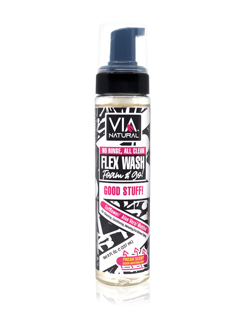 Via Natural Flex Wash Foam & Go! Mousse 8oz