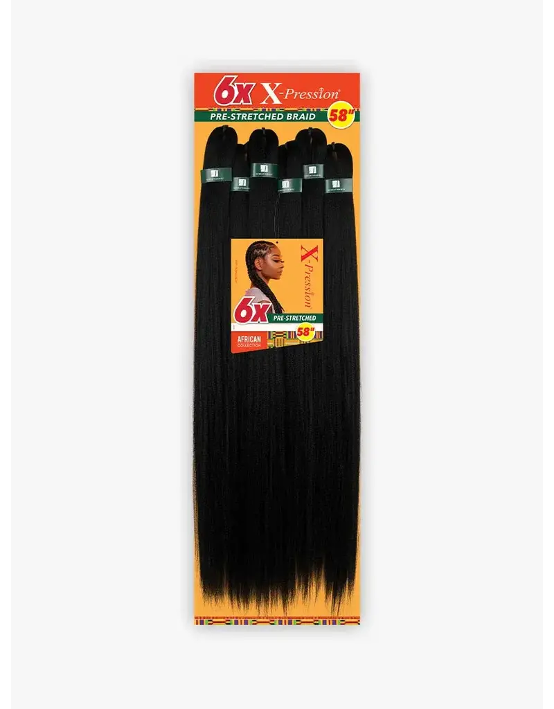 6X X-PRESSION PRE-STRETCHED BRAID 58"