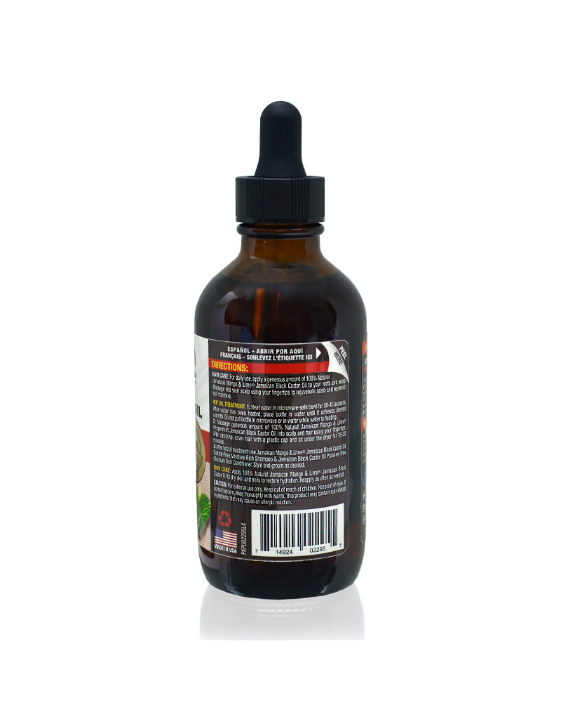 Jamaican Mango & Lime Jamaican M /L Blk Castor Oil Peppermint 4oz
