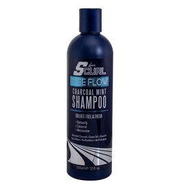 S Curl Free Flow Charcoal Shampoo 12oz