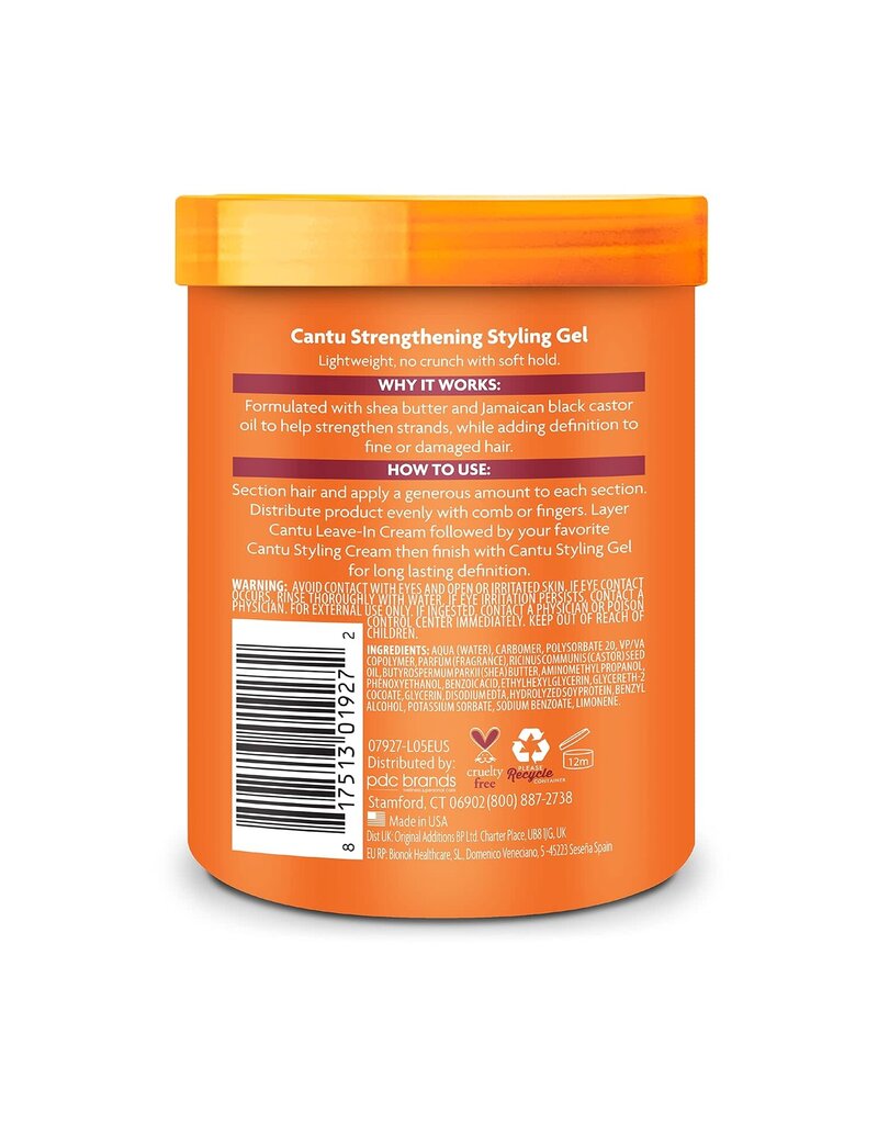 Cantu Cantu SB Strengthening Styling Gel, w/ JBCO 18.5oz