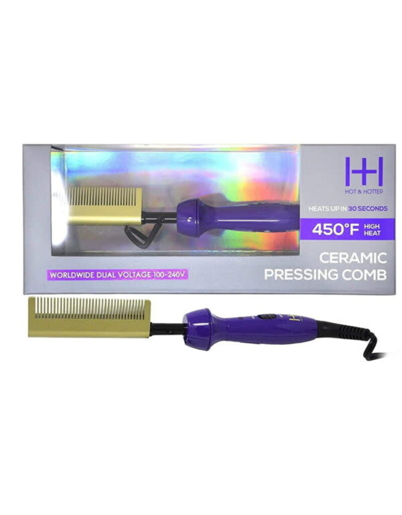 ANNIE H H PRESSING COMB PURPLE GOLD