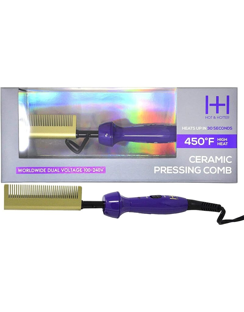 ANNIE H H PRESSING COMB PURPLE GOLD