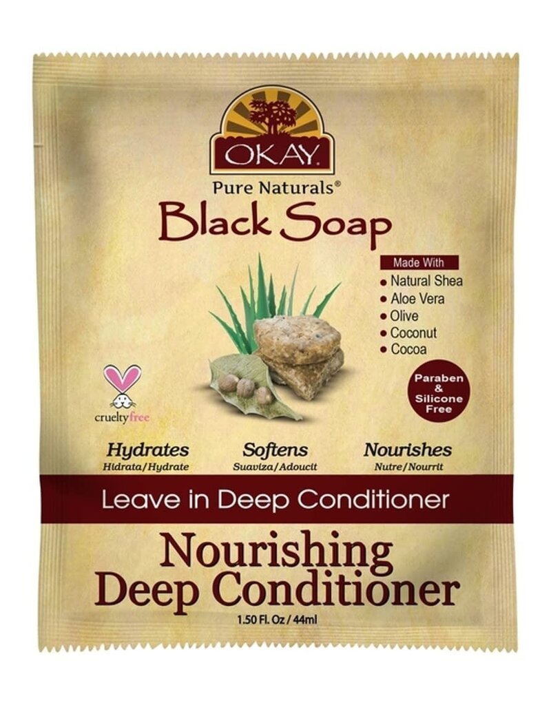 Okay Leave-In Deep Conditioning Packettes Black Soap 1.25fl oz