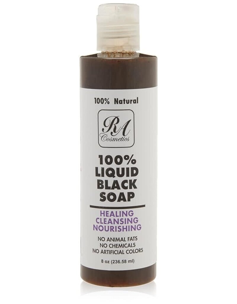 RA Cosmetics Black Liquid Soap 8 oz