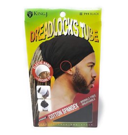 king. J King.J Unisex Cotton Spandex Dreadlocks Tube (Black)