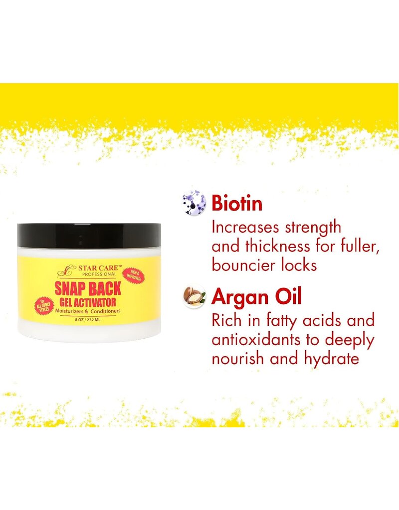 Star Care Snap Back Gel Activator Hydrating Curl 8oz
