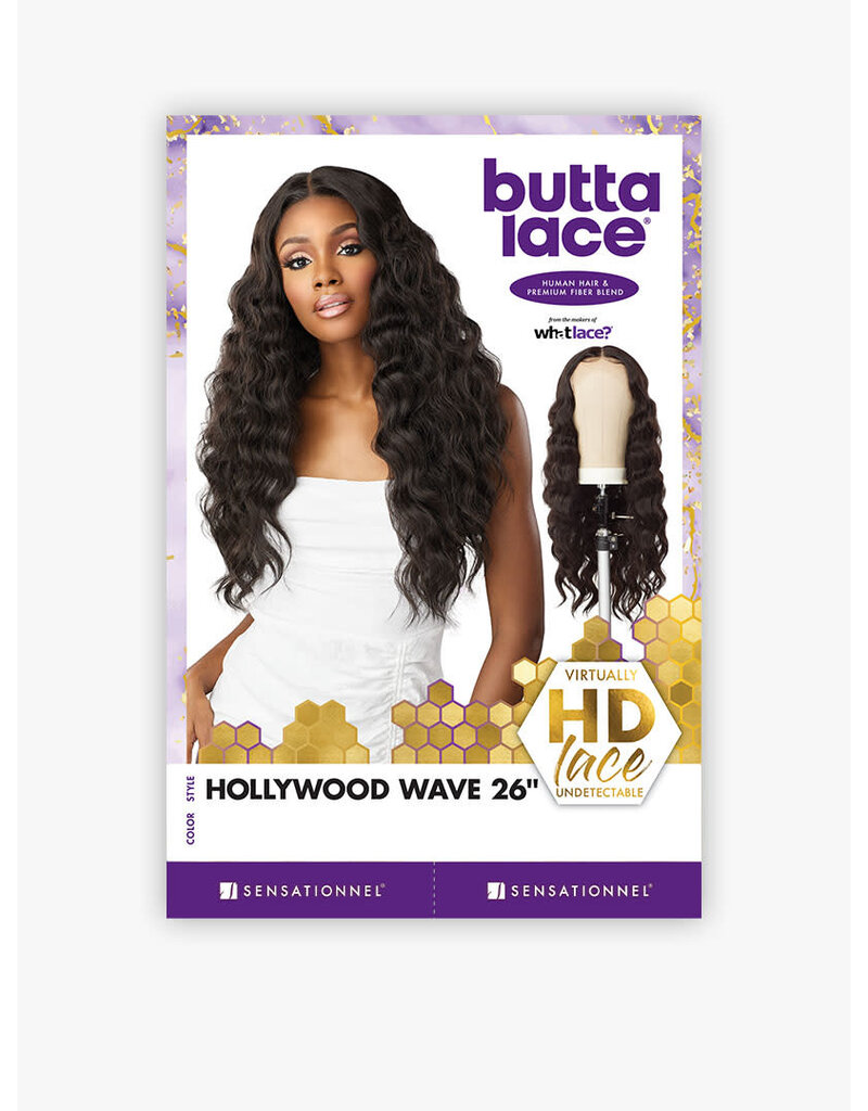 BUTTA LACE WIG - HOLLYWOOD WAVE 26" (HH MIXED)
