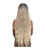 LHD-5606 13x6 Halfmoon Knotless Box Braid 36"