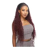 LHD-5601 13x6 Halfmoon Box Braid Boho 36"