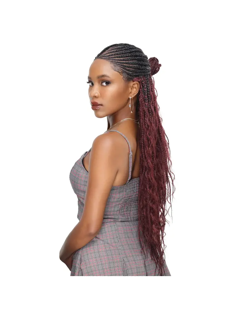 LHD-5601 13x6 Halfmoon Box Braid Boho 36"