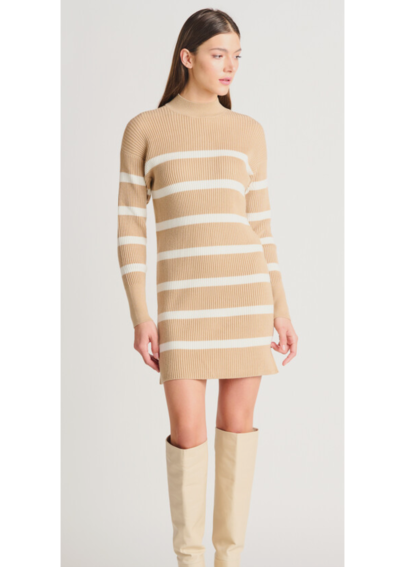 Dex Dex Striped Sweater Dress