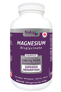 Naka Magnesium Bisglycinate complex 200mg - 300vcaps