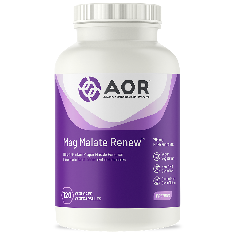 AOR Mag Malate Renew 793 mg - 240 vegi-caps