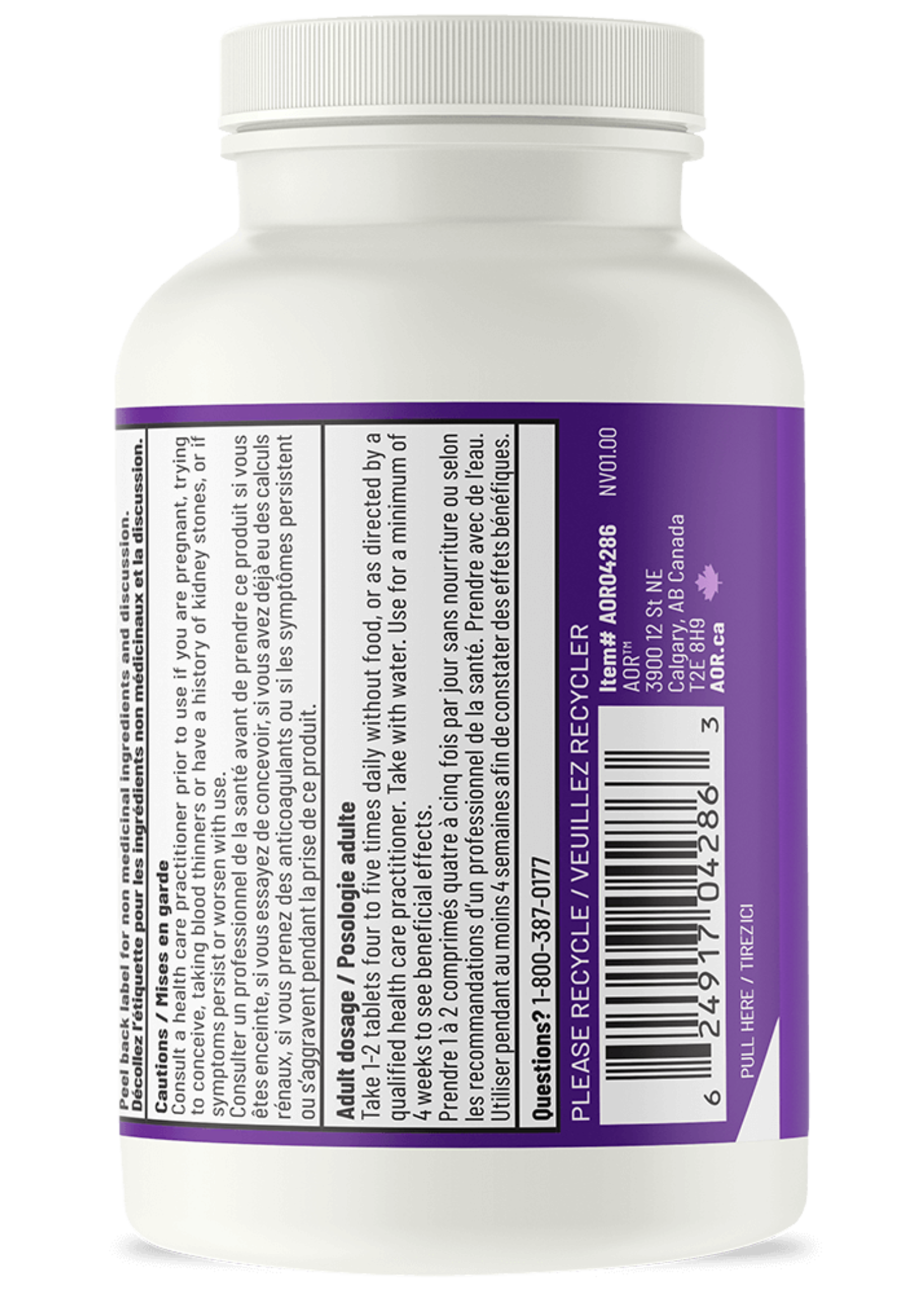 AOR UTI Cleanse w/D-Mannose - 60 tablets